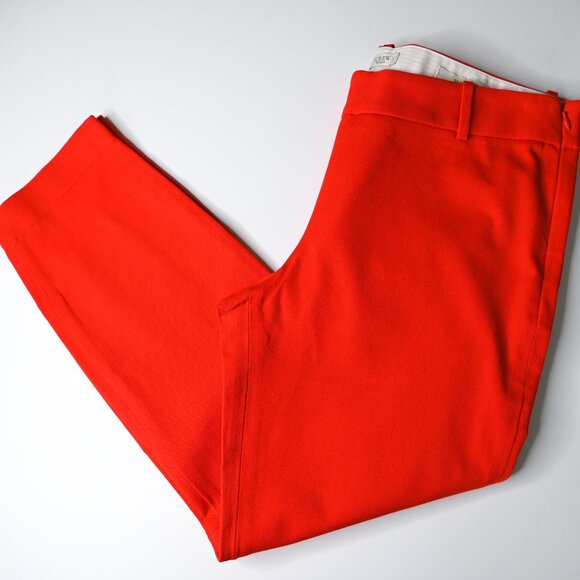 J. CREW Orange Stretch Minnie Ankle Pants - Size 8 - NWT - Picture 2 of 8